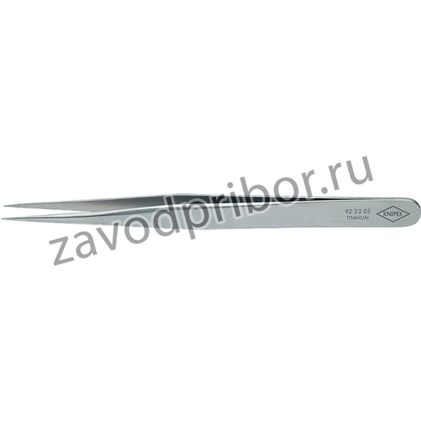 Пинцет титановый, 120 мм, гладкие прямые игловидные губки, PRAEZ.-PINZETTE, SPITZ, GERADE
