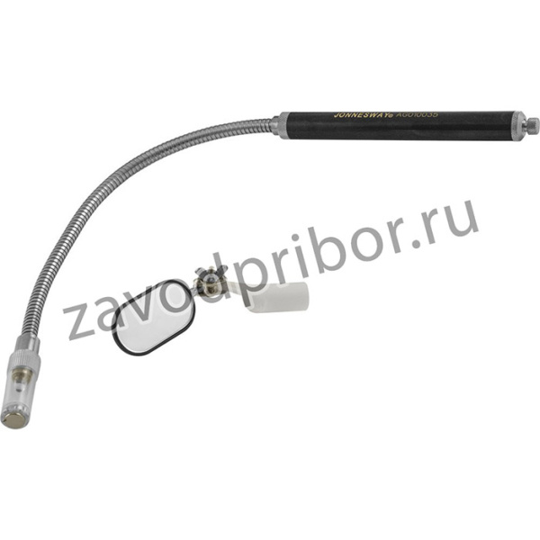 AG010035 Телескопическое зеркало гибкое прямоугольное (25х50 мм) с магнитом и подсветкой