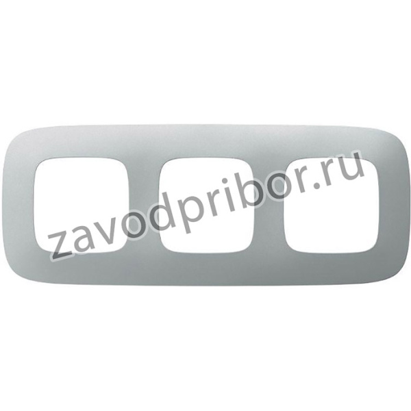 Рамка 3-м Valena Allure универсальная алюм. Leg 754393