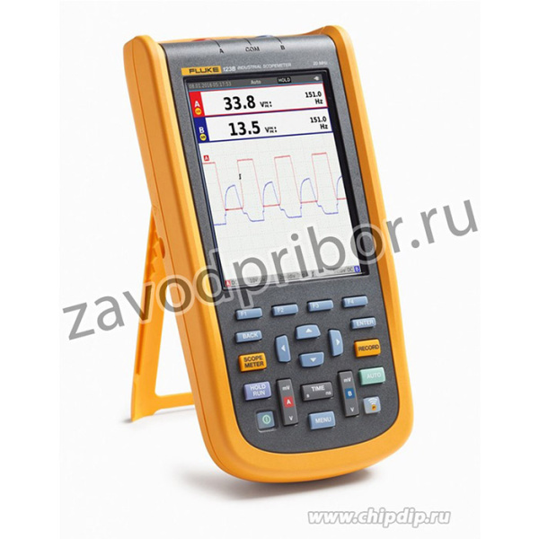 Fluke 124B/EU/S, Осциллограф промышленный портативный 2 канала х 40МГц + SCC аксессуары, Wi-Fi (Госреестр РФ)