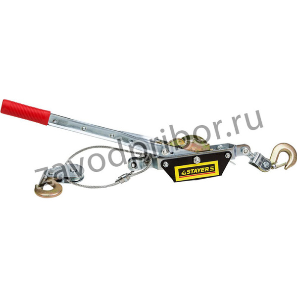 Лебедка механическая STAYER "MAXPull" 4310-2 рычажная тросовая 2т/3м