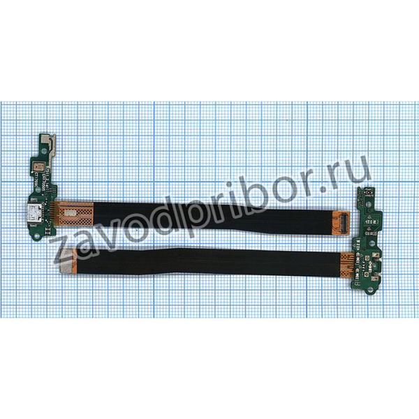 Шлейф разъема питания с микрофоном для Huawei Y3 2017
