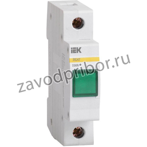 Лампа сигнальная ЛС-47 зел. IEK MLS10-230-K06
