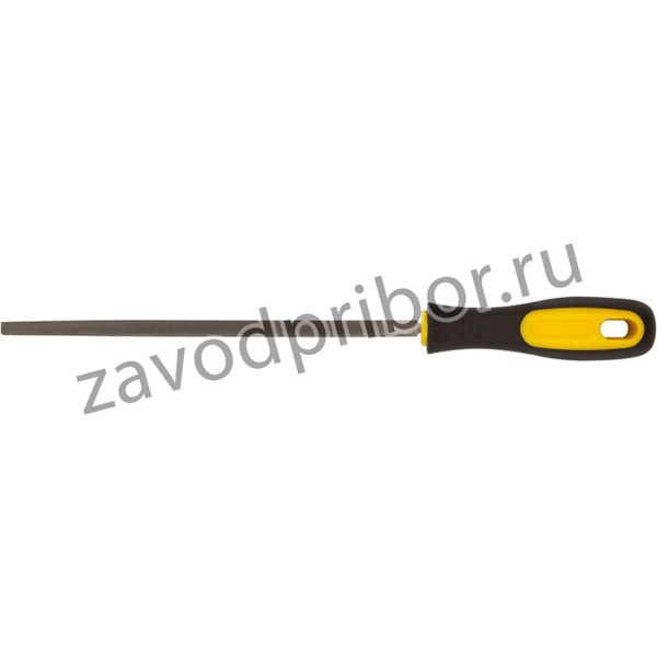 42586, Напильник, прорезиненная ручка, квадратный 200 мм