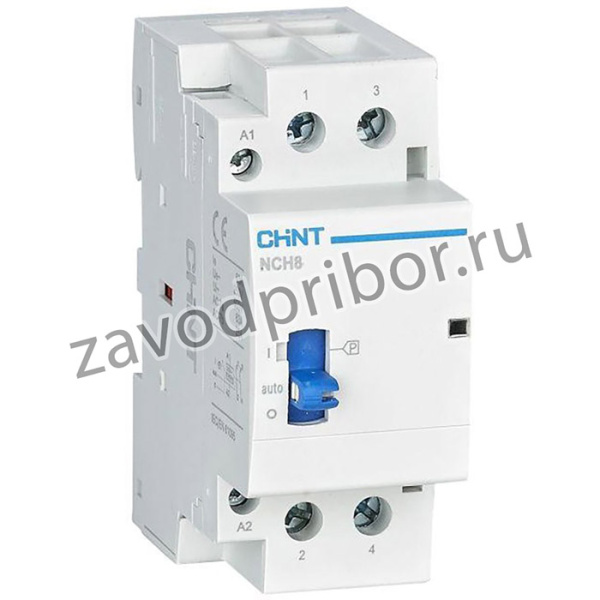 Контактор модульный NCH8-63M/20 AC 220-240В 50/60Гц ручное управление (R) CHINT 257445