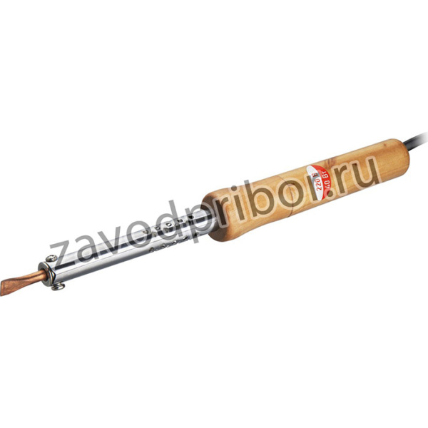 Паяльник ОНЛАЙТ 90 221 OSE-Pes06-40W-CP (дерево, клин прямой)