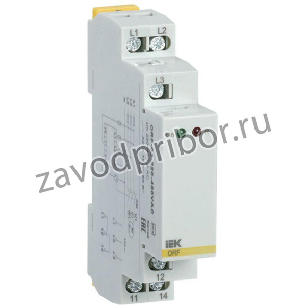 Реле фаз ORF 03 3ф 220-460В AC IEK ORF-03-220-460VAC
