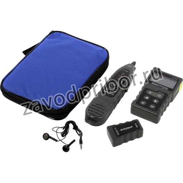 Сетевой тестер кабеля UTP/FTP/STP RJ45, TEL RJ11/12, POE, рефлектометр TDR LY-CT010