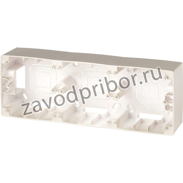 12-6103-04 ЭРА Коробка наклад. монтажа 3 поста, Эра12, шампань Б0043183