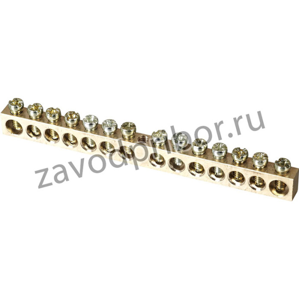 Шина PEN "земля-ноль"8*12мм 14/1 (14групп/крепеж по центру) 081-09-17/081-09-017 HLT