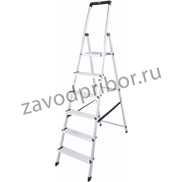 SOLIDY Свободностоящая стремянка, 6 ступеньки, раб. высота 3,27 м (чёрн) 126245