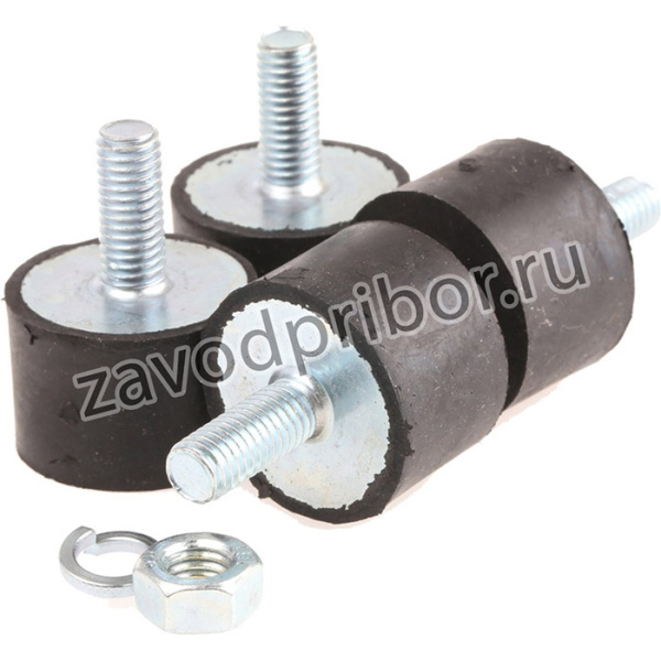 3020VE20-60, Cylindrical M8 Anti Vibration Mount, Male Buffer Foot with 90.8kg Compression Load