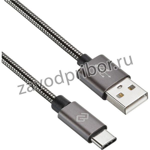 Кабель Digma TYPE-C-1.2M-BRAIDED-G USB (m)-USB Type-C (m) 1.2м черный
