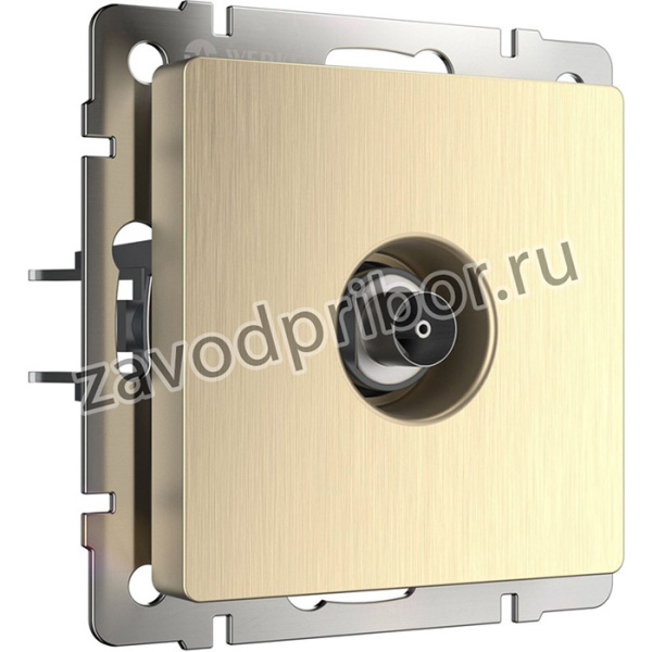 W1183010/ ТВ-розетка оконечная (шампань рифленый)