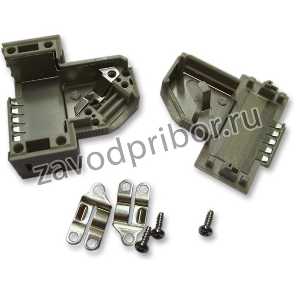 1393738-2, Корпус разъема Backshell 15-позиционный двухкомпонентный, серый, 37,5°, экранированный