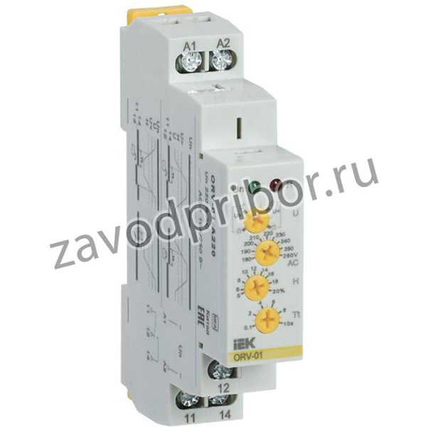 Реле напряжения ORV 1ф 220В AC IEK ORV-01-A220