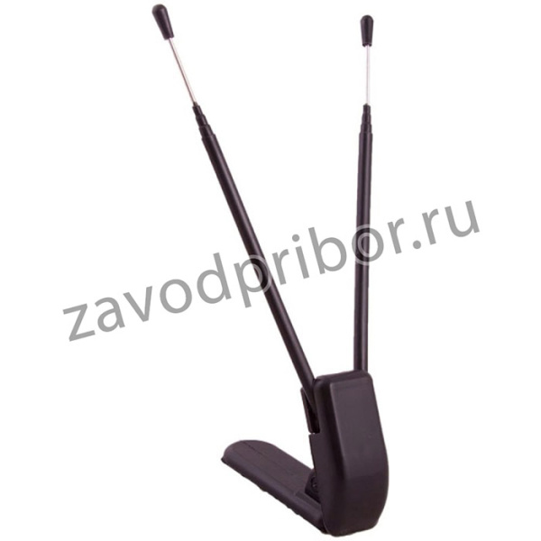 Декоративная антенна 18.5 см, два уса с регулируемым наклоном, черная S00201006