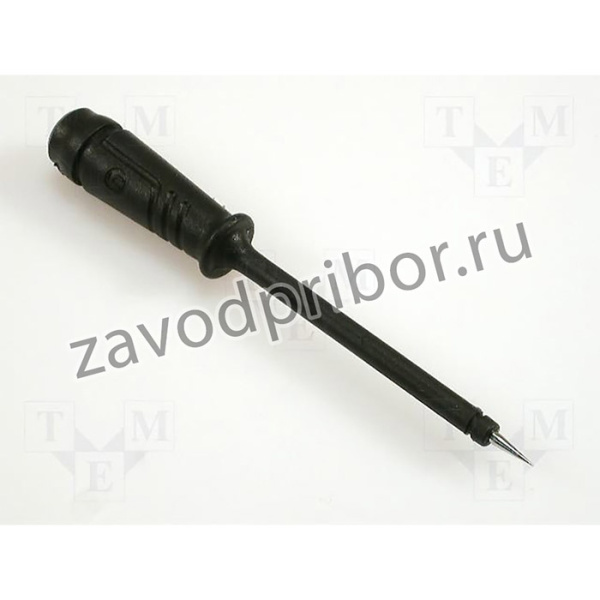 PRUEF2SW, Измерительный щуп, черный, Диам.конца: 2мм, Размер гнезда: 4мм