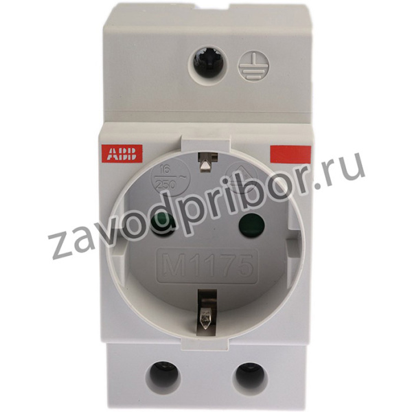 2CSM210000R0721 M1175, Grey 1 Gang Plug Socket, 16A, Type F - German Schuko, Indoor Use