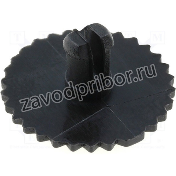 CA14GB, Ручка, регулировочное колесо, черный, d16мм, Совместим с: CA14