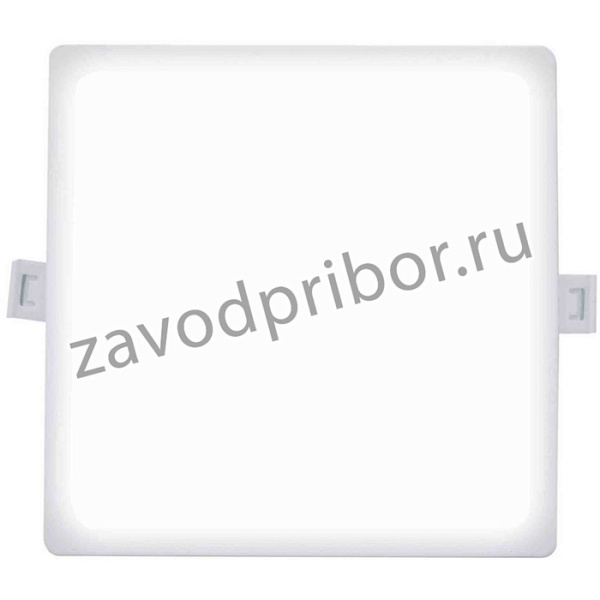 06-59 Светодиодная панель встраиваемая квадр. 220В, 15Вт, CRI:80Ra, 1200Лм, 145*145/129*129 мм, алюм