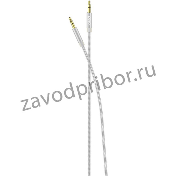 Кабель PERO MC-01 2x3.5 JACK, 1м, Silver