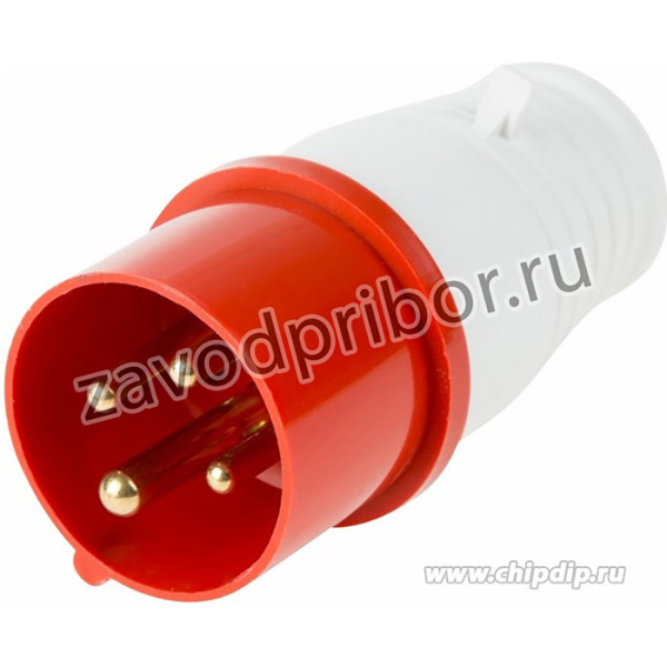 11-8901, Вилка 014 переносная 3Р+РЕ 16А 380В IP44