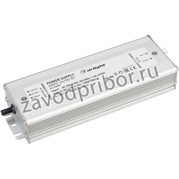 Блок питания ARPV-24150-B1 24В 6.3А 150Вт IP67 метал. 3 года Arlight 028789