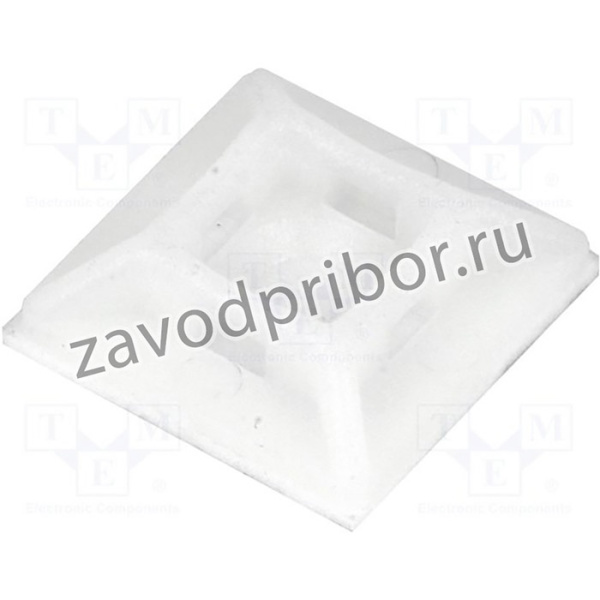 CM-19S, Площадка самоклеящаяся, полиамид, натуральный, A: 19мм, В: 4,2мм