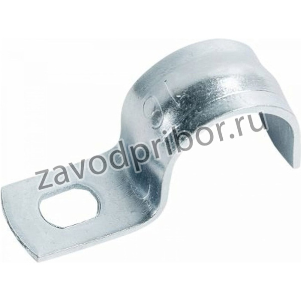 Скоба оцинкованная с одним отверстием для трубы D16мм (5шт) 43716-5