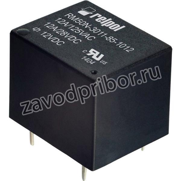 RM50N-3011-85-1024, Реле электромагнитное, SPDT, Uобмотки 24ВDC, 12A/125ВAC, 12А