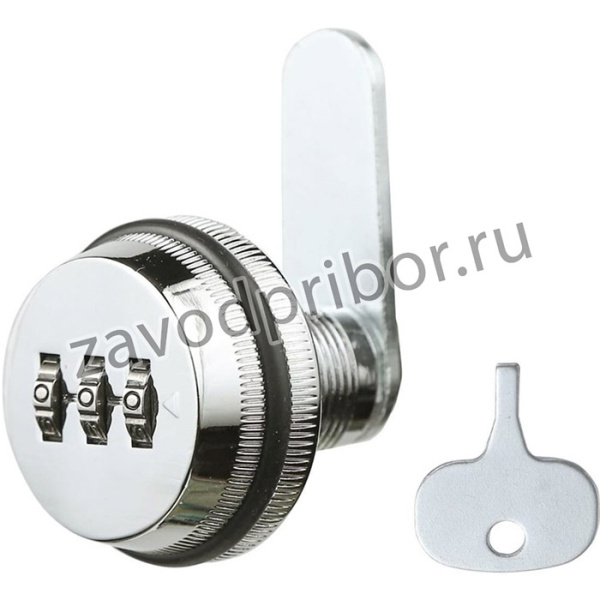 Почтовый кодовый замок 090 хром 122344