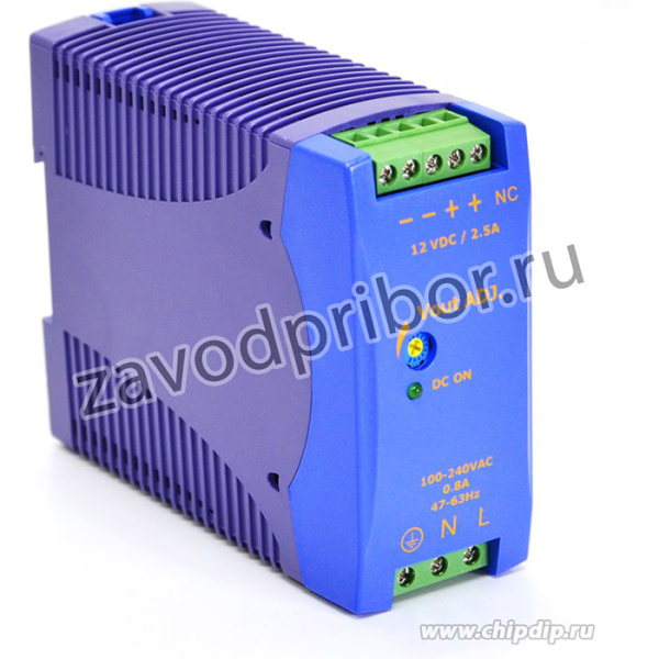 DRAN30-24A, Блок питания, 24В,1.25А,30Вт