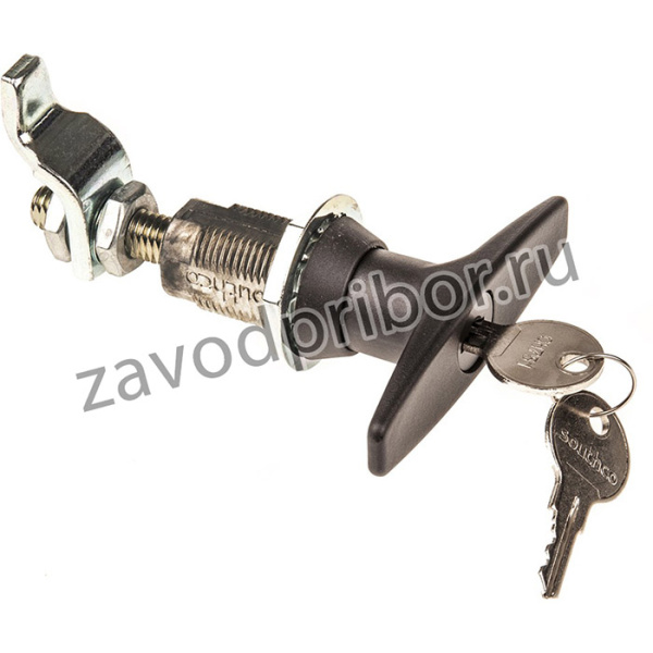 E3-18-25-RS, Black Die Cast Zinc Locking Handle, T-Handle
