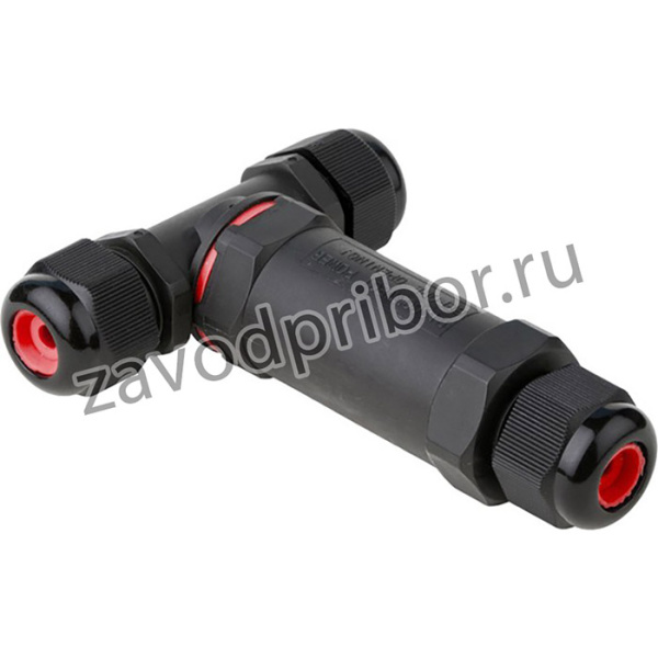 plc-uac-cb3T, Кабельный коннектор Т-образный (клеммник 3PIN) IP68 FreeTools