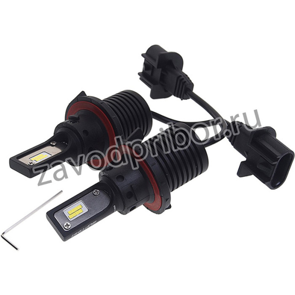 Q-H13, Лампа светодиодная 12/24V H13 P26.4t 5100K (2шт.) OPTIMA