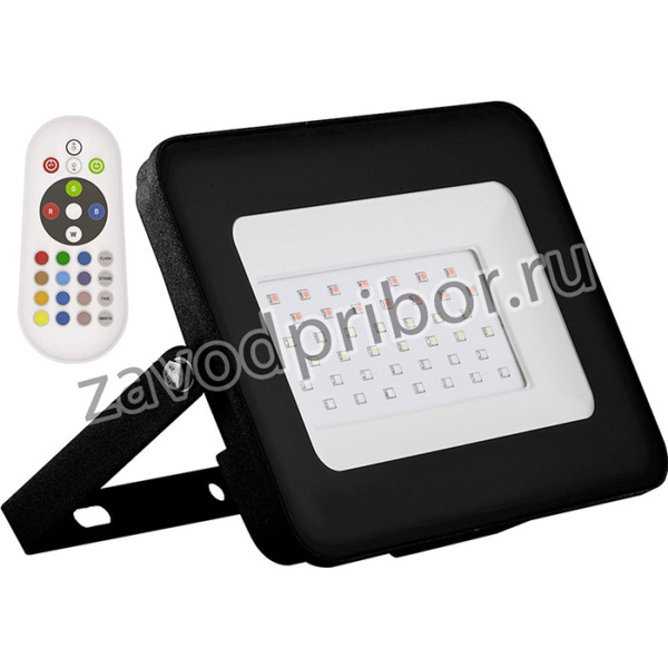 Прожектор светодиод 2835SMD, 20W RGB AC220V50Hz IP65, черный, LL-611 29701
