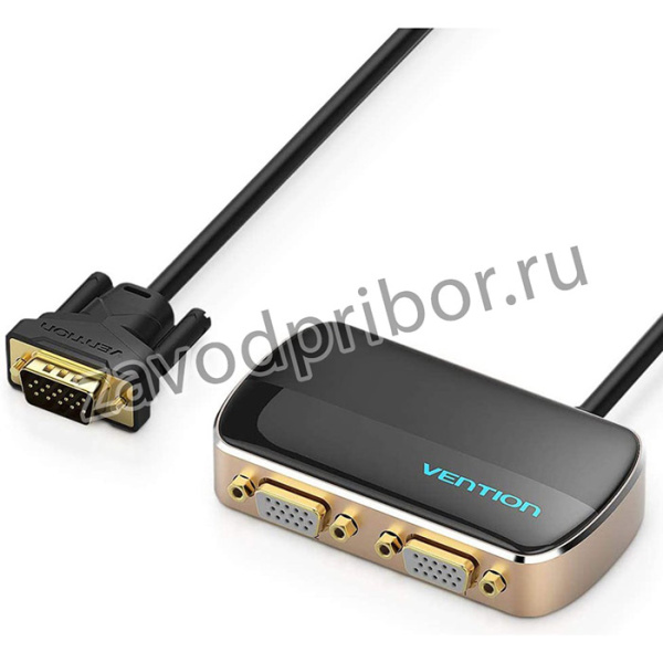 DBABF, Vention VGA (m) - 2 x VGA (f), Разветвитель-сплиттер Vention VGA 15M/2x15F на 2 монитора