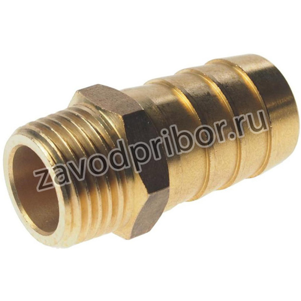 RF-MH08/14, Переходник для компрессора M1/2" наружная резьба "елочка" 20мм ROCKFORCE
