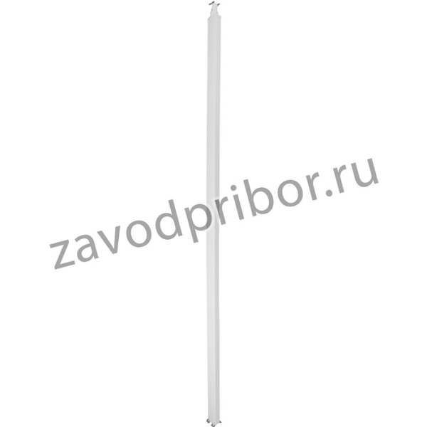 Колонна Snap-On 3,9m для потолка до 5,1m, 2 секции, корпус и крышка из ПВХ, цвет белый