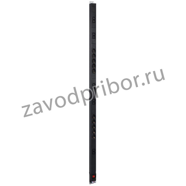 Блок распределения питания Rem R-16-10S-10C13-V-1420 верт.размещ. 10xSchuko 10xC13 базовые 16A без вилки