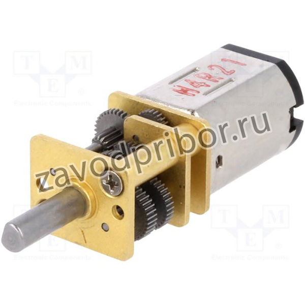 POLOLU-3057, Двигатель: DC, с редуктором, HPCB 12V, 12ВDC, 750мА, Ось: D профиль