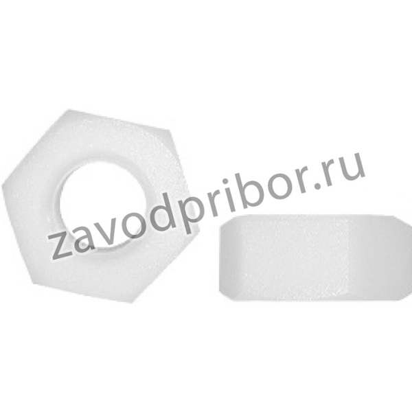М 12 Гайка шестигранная полиамидная (пластиковая) DIN 555(10шт) 00-00001226