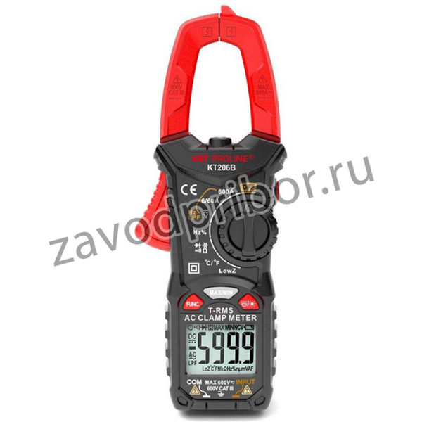 Токовые клещи цифровые KT 206B "PROLINE" КВТ