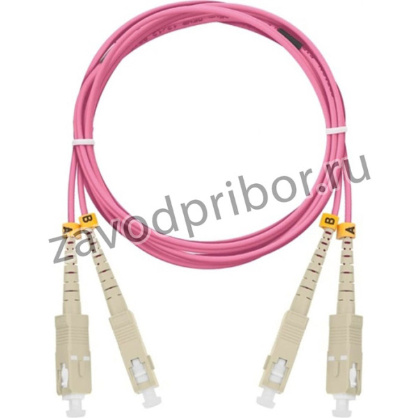 Шнур оптический соединительный, MM 50/125 OM4, 2мм, 5м NMF-PC2M4C2-SCU-SCU-005