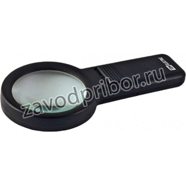 Лупа ручная круглая, d 68 мм, 6-ти крат. увел., LED подсветка, 2хАА, SQ1025-0904