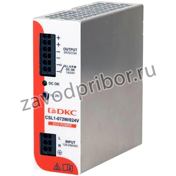 Источник питания ECO POWER 1ф 72Вт 3А 24В DKC XCSL1072W024VAA