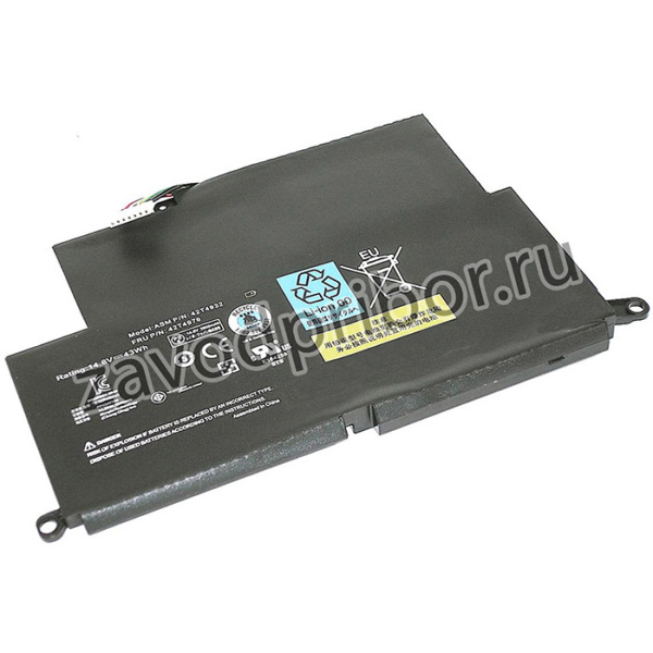Аккумуляторная батарея для ноутбука Lenovo E220s (42T4932) 14.8V 2900mAh черная