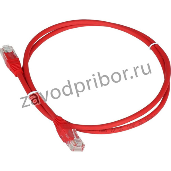 TWT-45-45-1.0-RD, Патч-корд RJ45-RJ45, 4 пары, UTP, категория 5е, 1 м, красный, 45-45-1.0-RD