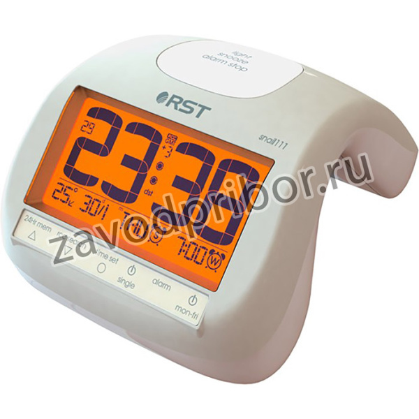 88111 RST Радиоконтролируемые часы с будильником. Слоновая кость. EAN 7316040881114